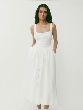 Reformation Balia Linen Dress